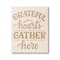 Stupell Industries Grateful Hearts Gather Here Phrase Canvas Wall Art